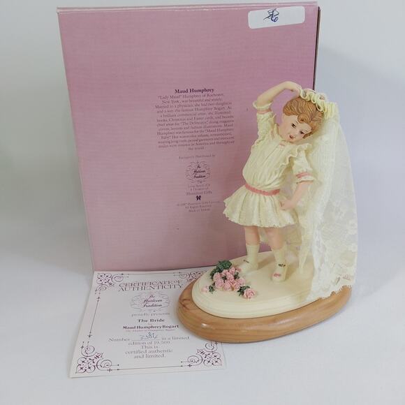 1987 Hamilton Gifts "The Bride" H1313 by Maud‎ Humphrey Bogart Figurine - Picture 1 of 6
